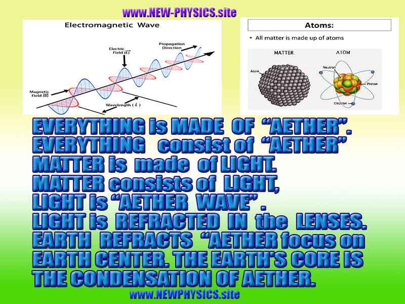 everything is made of aether.